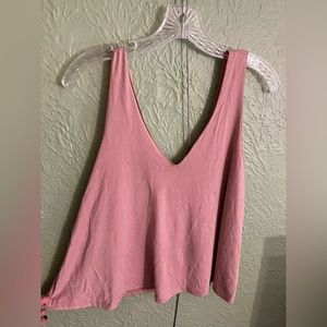 Slouchy Abound Tank Top in Dusty Rose Size Small.